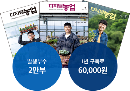 발생부수 2만부, 1년 구독료 60,000원